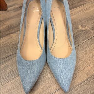 Marc Fisher Women's Blue Denim Heels 8.5